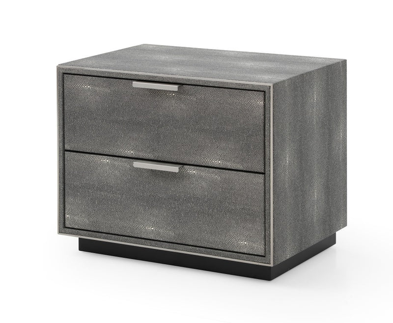 Modrest Dynasty - Eastern King Modern Shagreen Bedroom Set