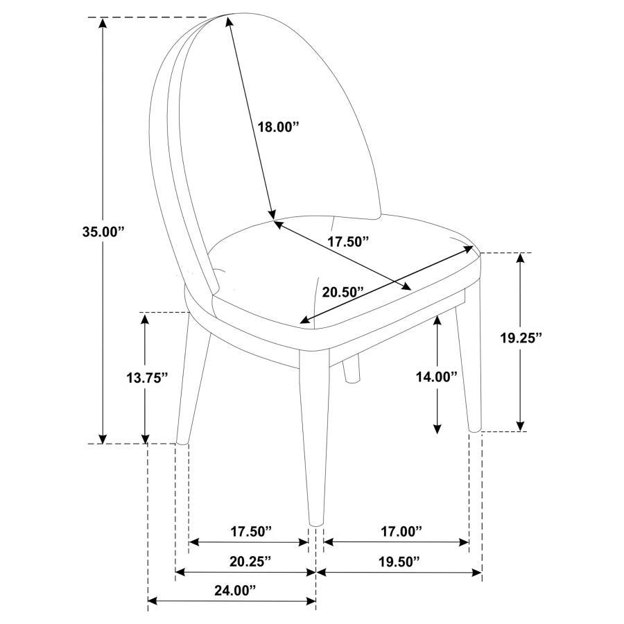 Solano - Upholstered Dining Side Chair (Set of 2) - Beige