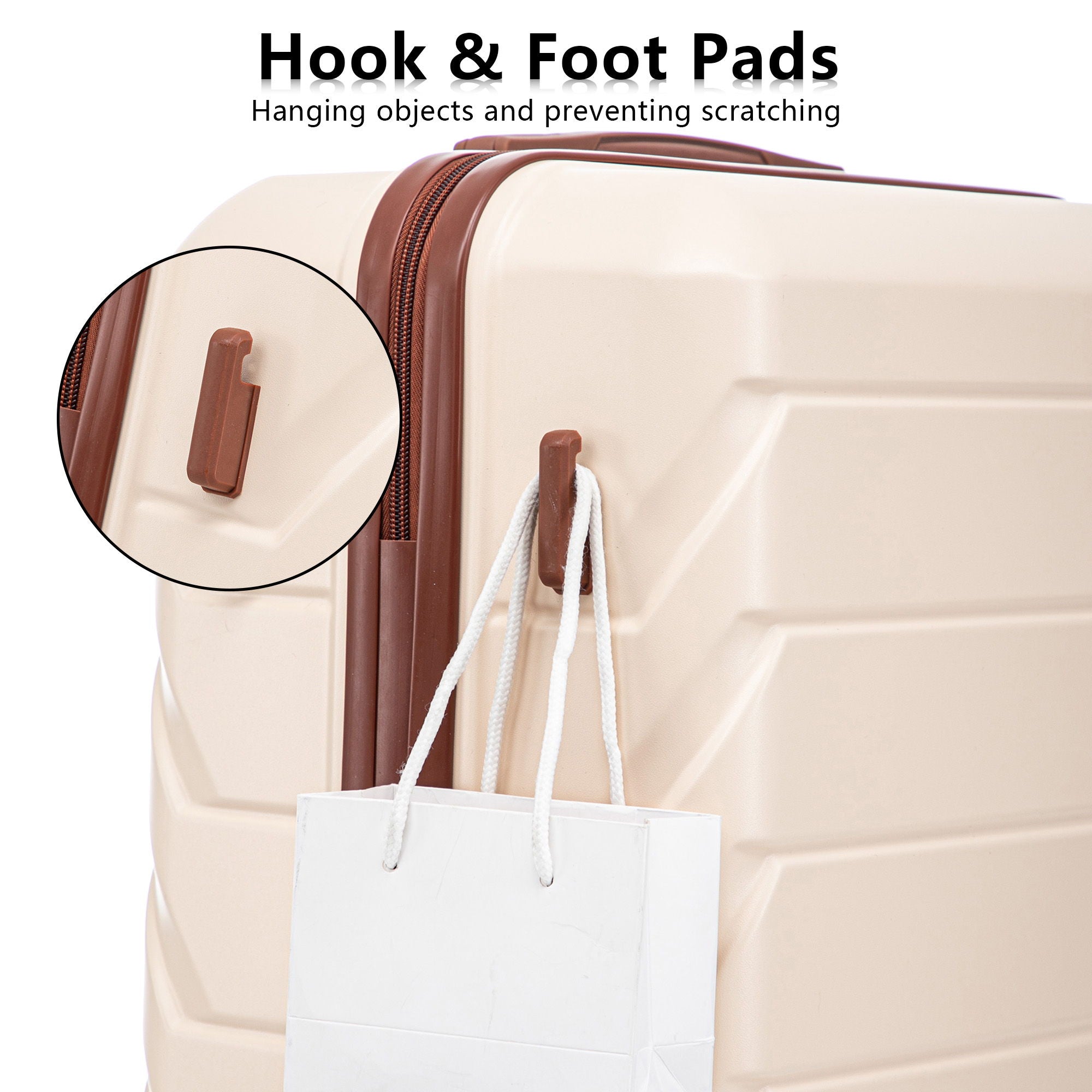 3 Pieces Set 20" / 24" / 28" Spinner Wheel Luggage With Combination Lock