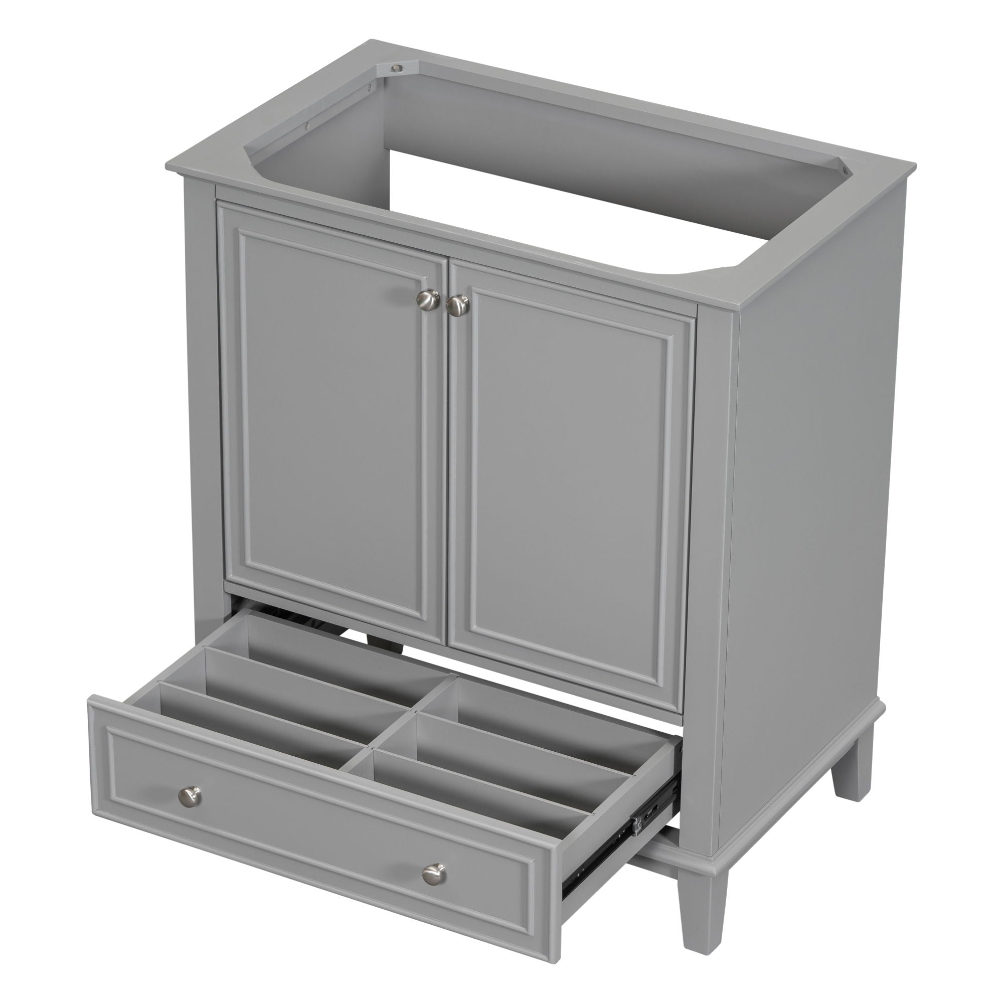 Modern Bathroom Vanity Base Only With Doors And Drawer