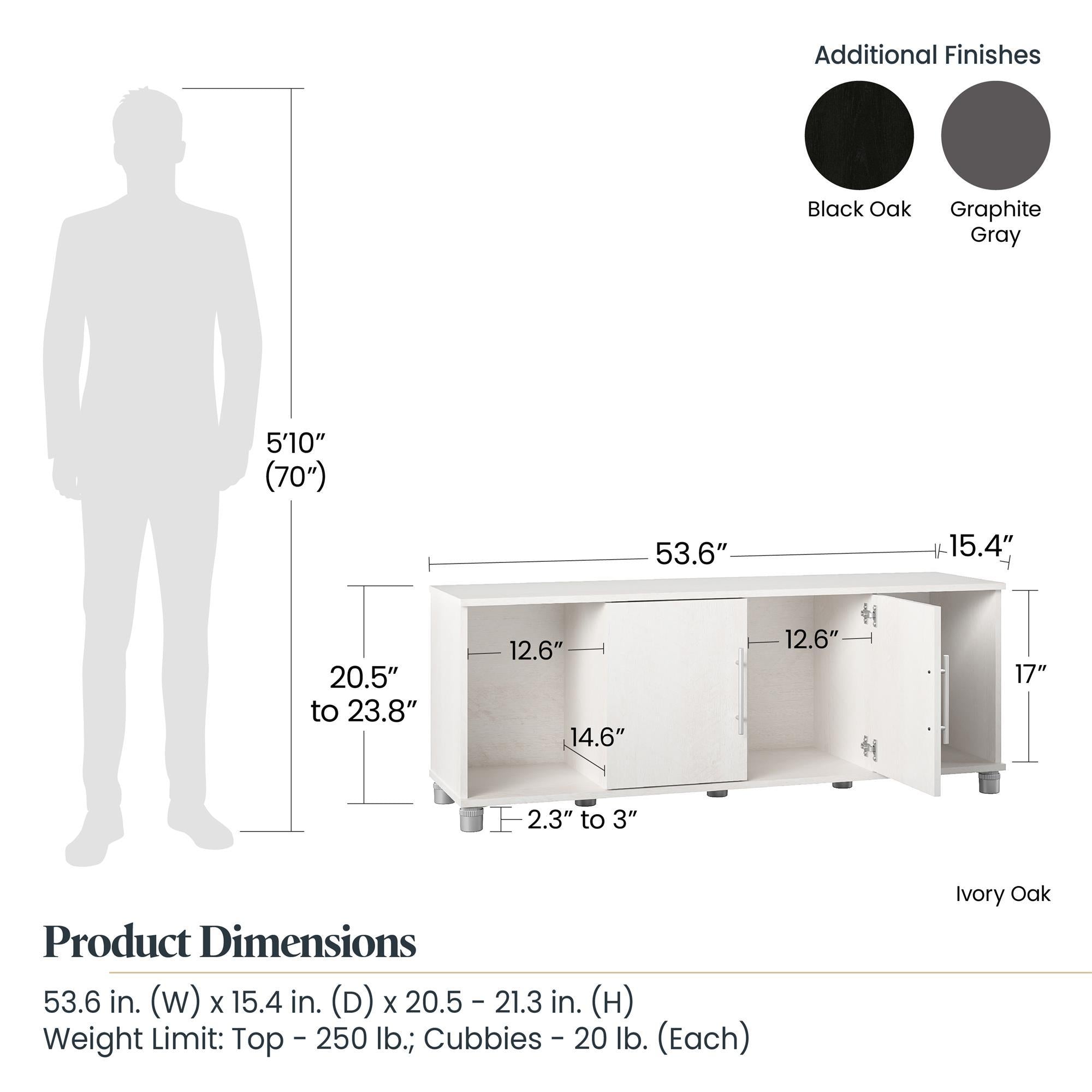 Systembuild Evolution Camberly - Shoe Storage Bench - Black Brown