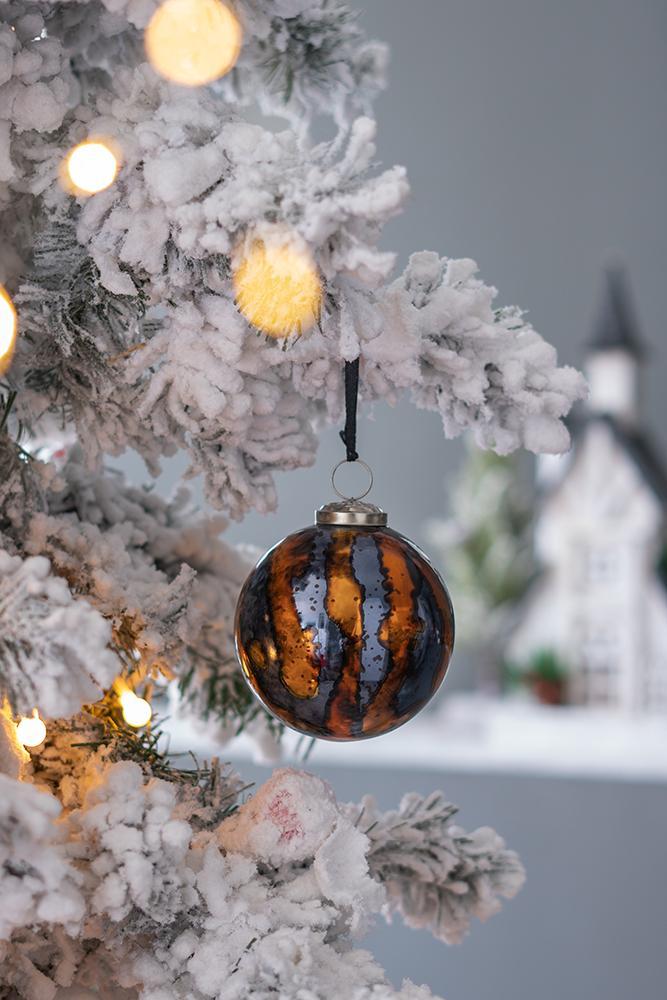 Christmas Ball Ornaments, Decorative Hanging Ball Christmas Tree Ornaments, For Holiday Party Decorations (Set of 6)