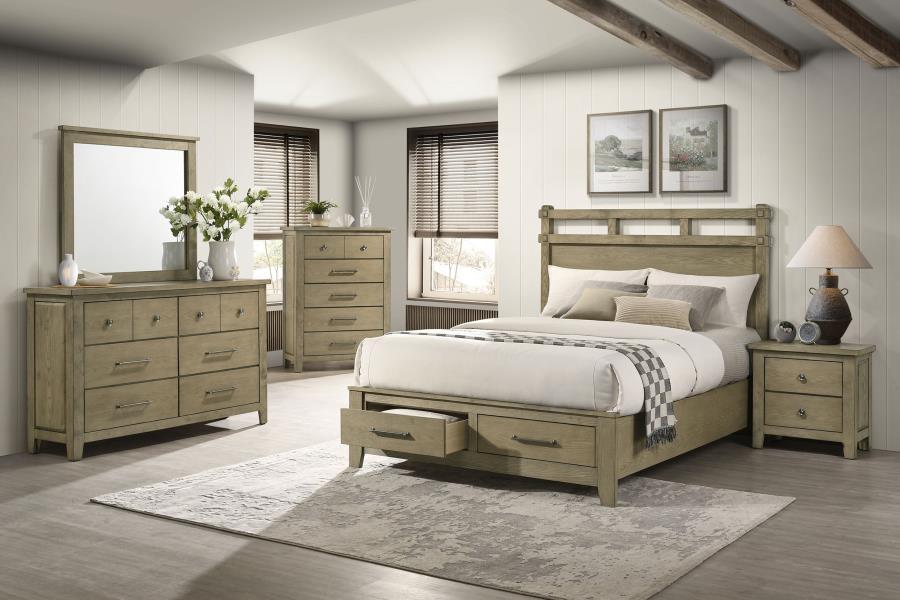 Hazlewood - 5-Drawer Bedroom Chest Of Drawers - Vineyard Oak