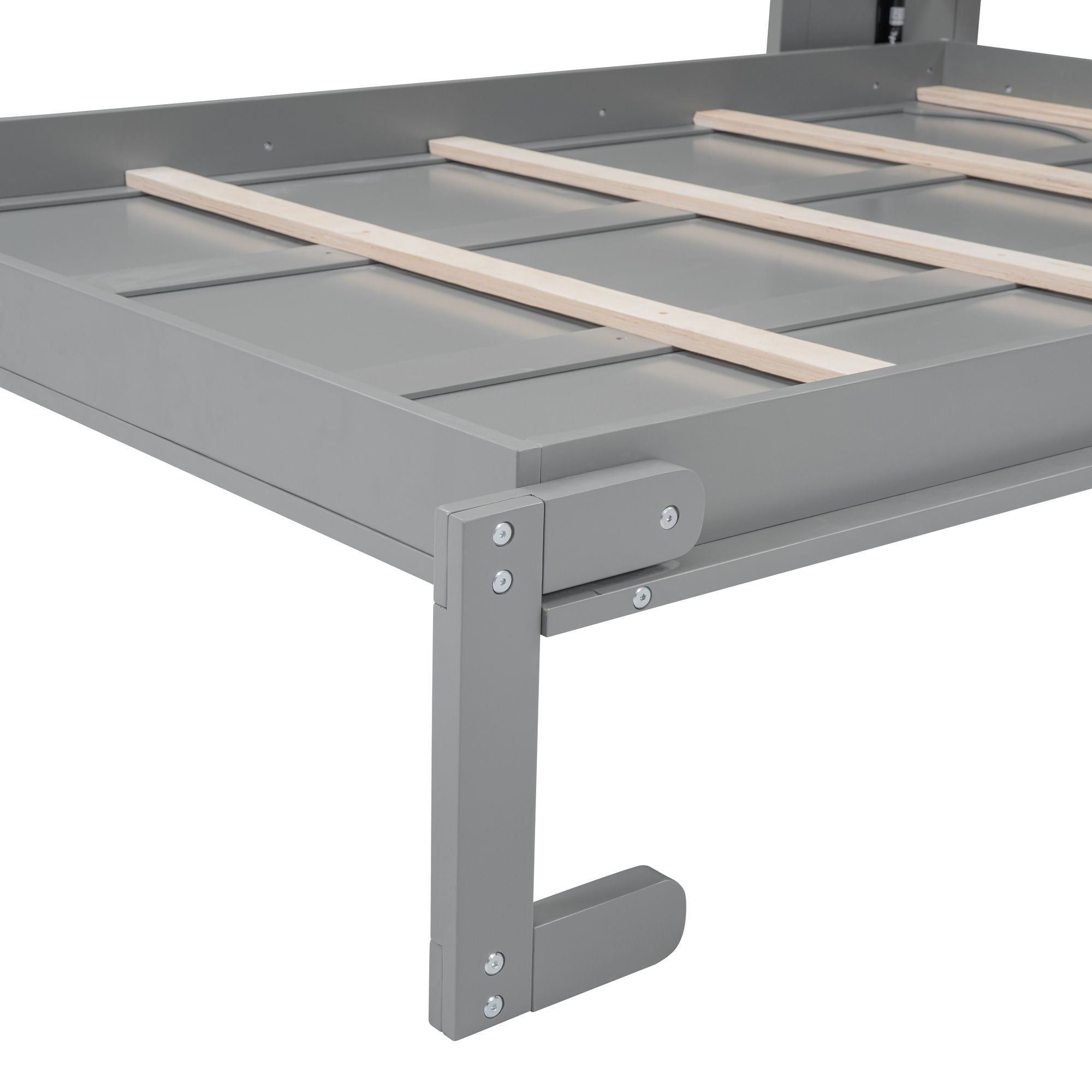 Murphy Wall Bed With Shelves, Space Saving