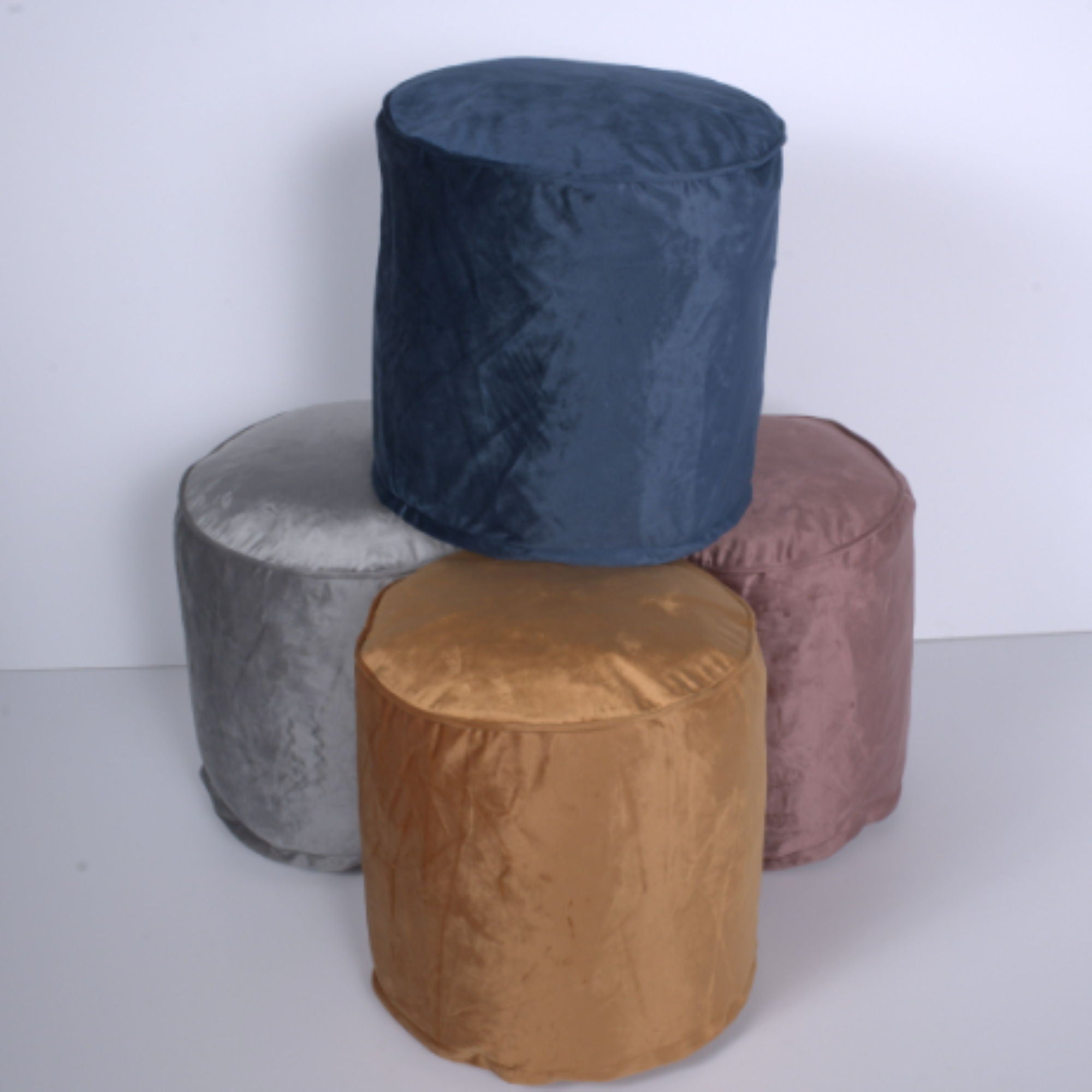 Shimon - Cylinder Pouf Ottoman And Floor Cushion