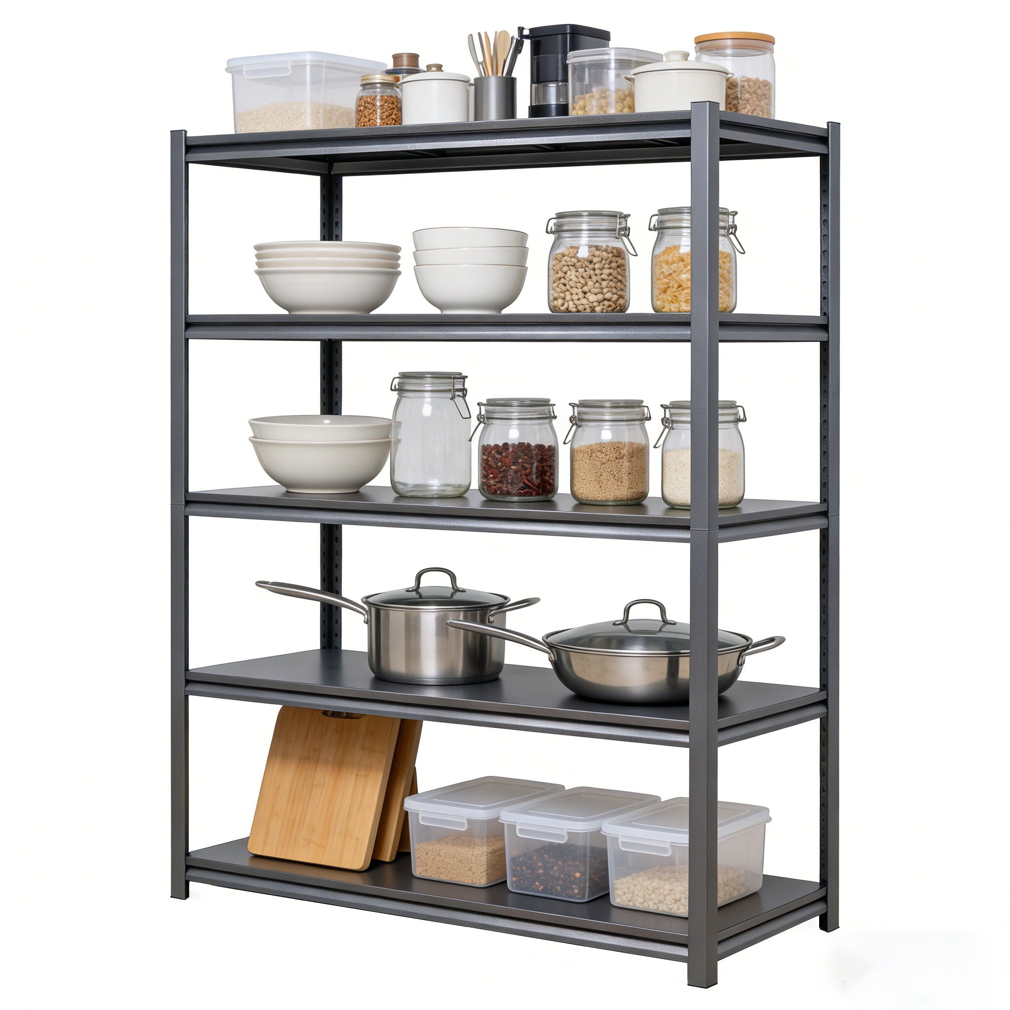 5 Tier Heavy Duty Shelving Unit Adjustable Shelving Units