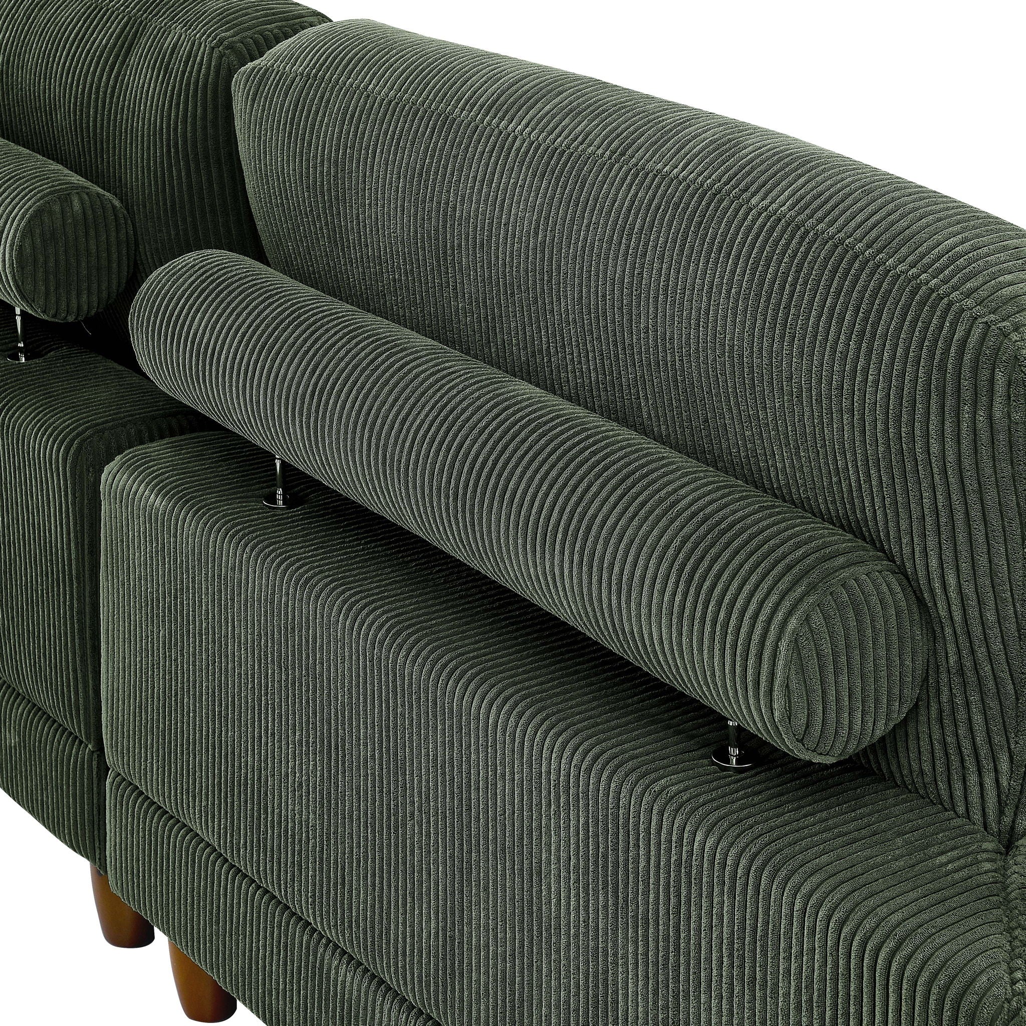 Modern Modular Sectional With Adjustable Back Support