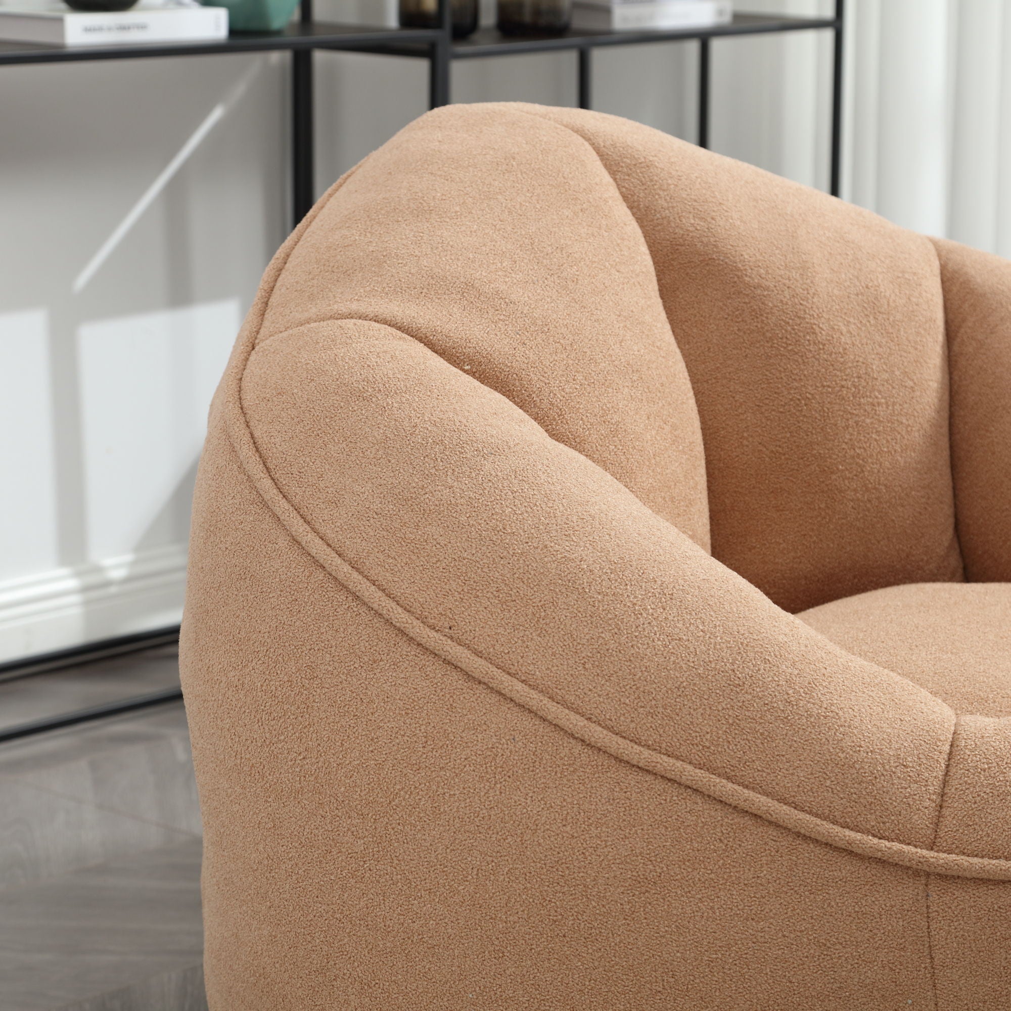 Bedding Bean Bag Sofa Chair High Pressure Foam With Footrest