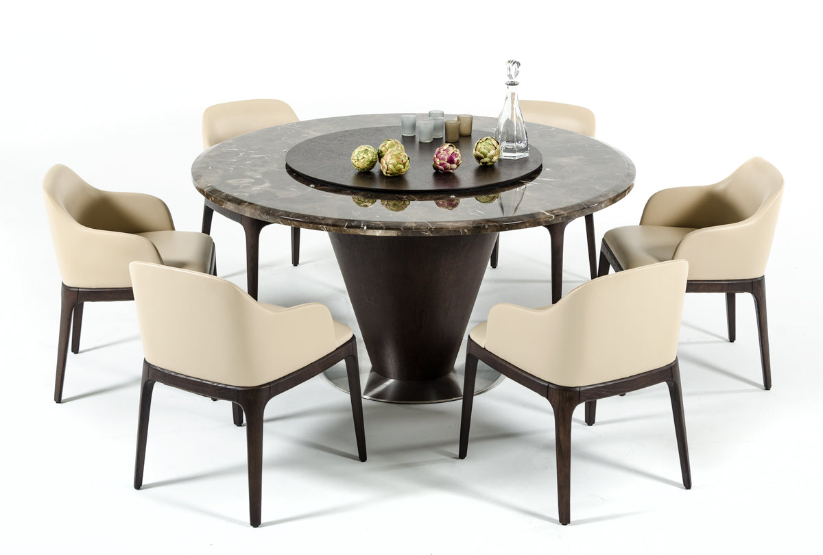 Margot Modern Cream Eco-Leather Dining Chair