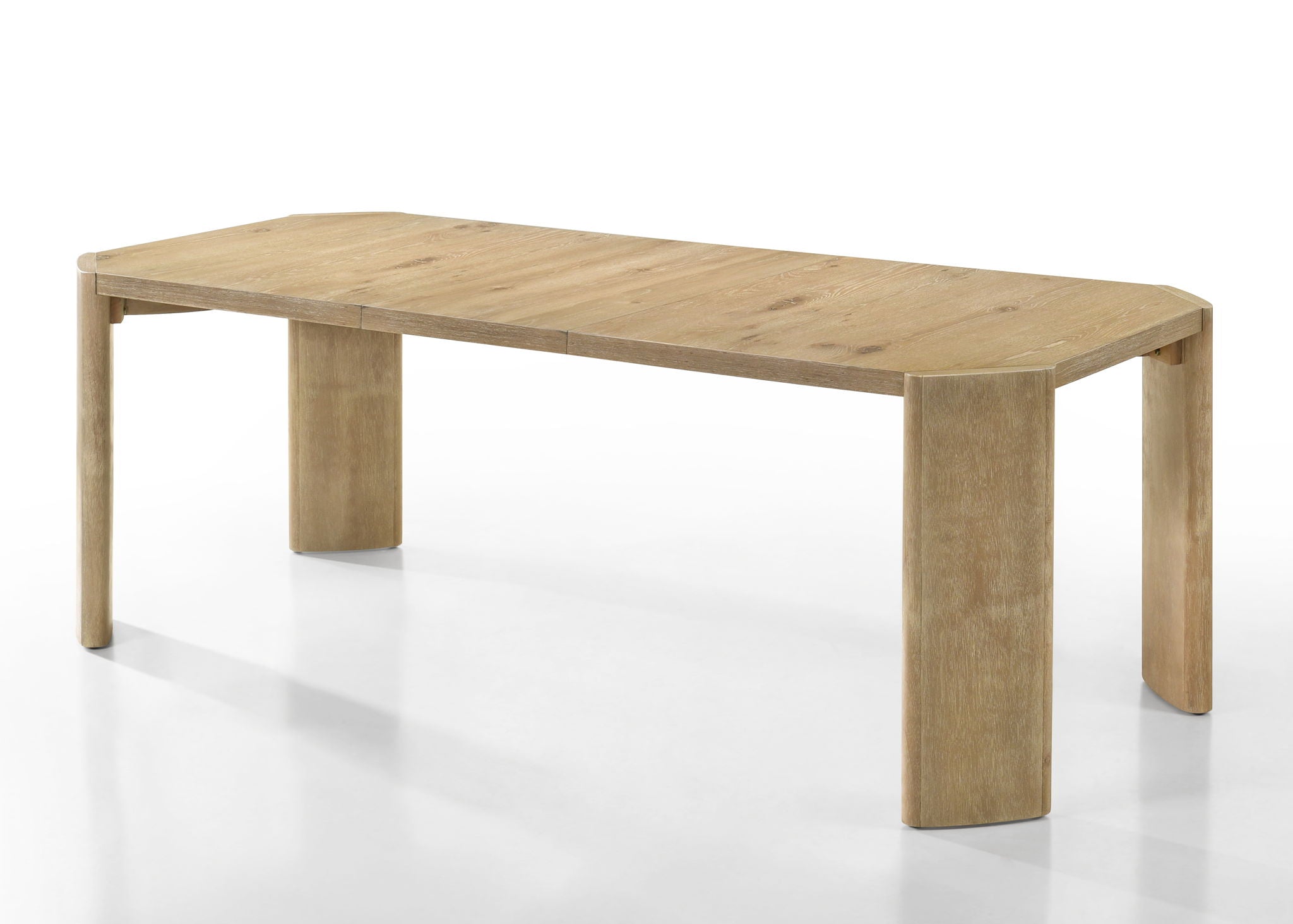 Magnus - 6 Piece Extendable Rectangular Dining Table Set With Dining Bench - Oak