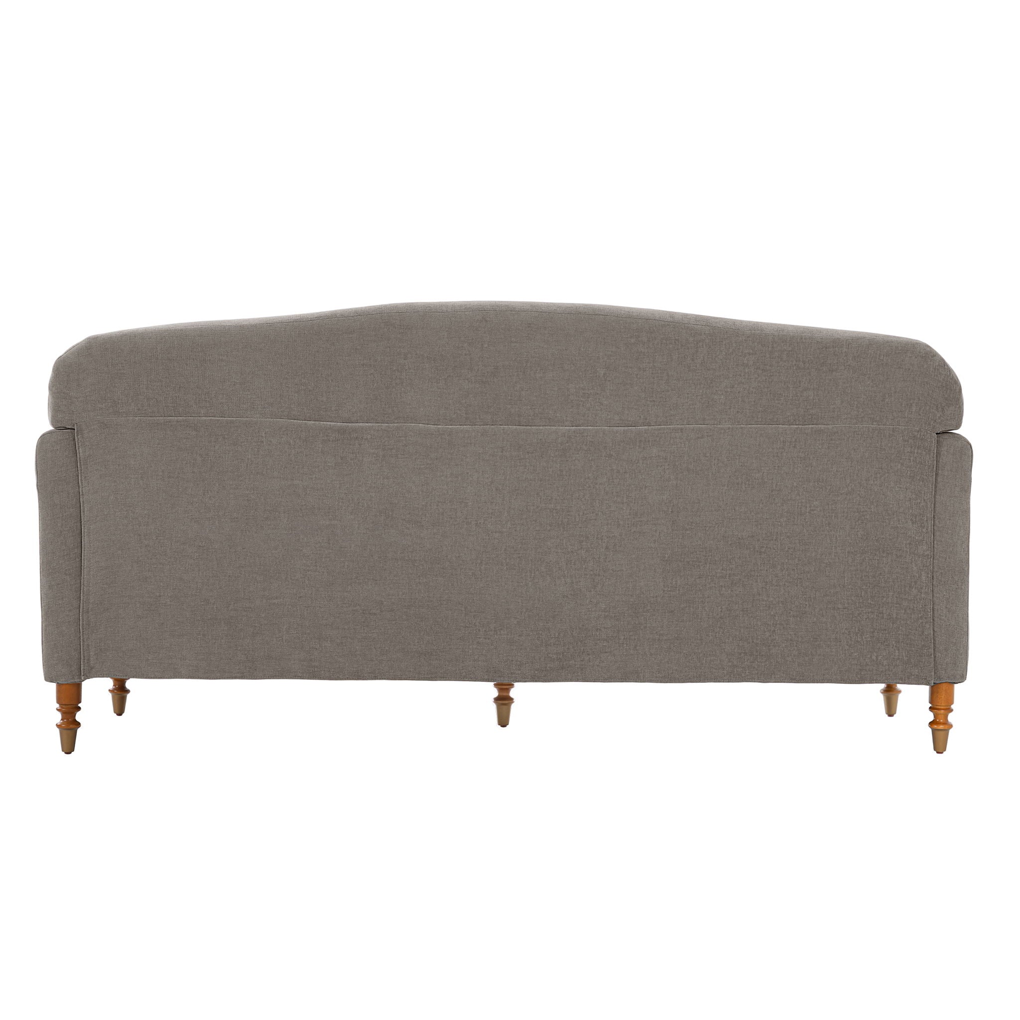 Loveseat Sofa With Rolled Arm For Living Room - Brown