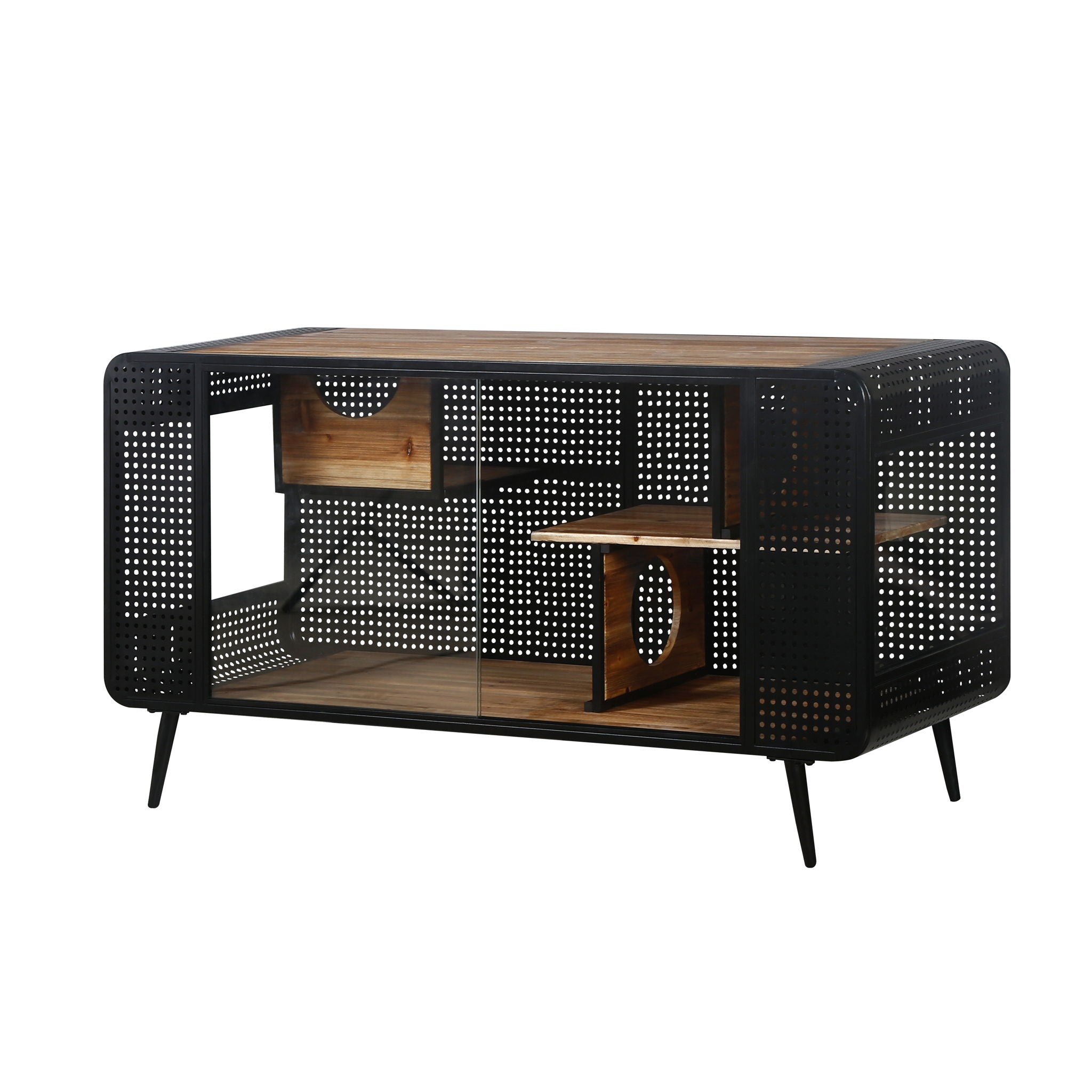 Cat House With Tempered Glass