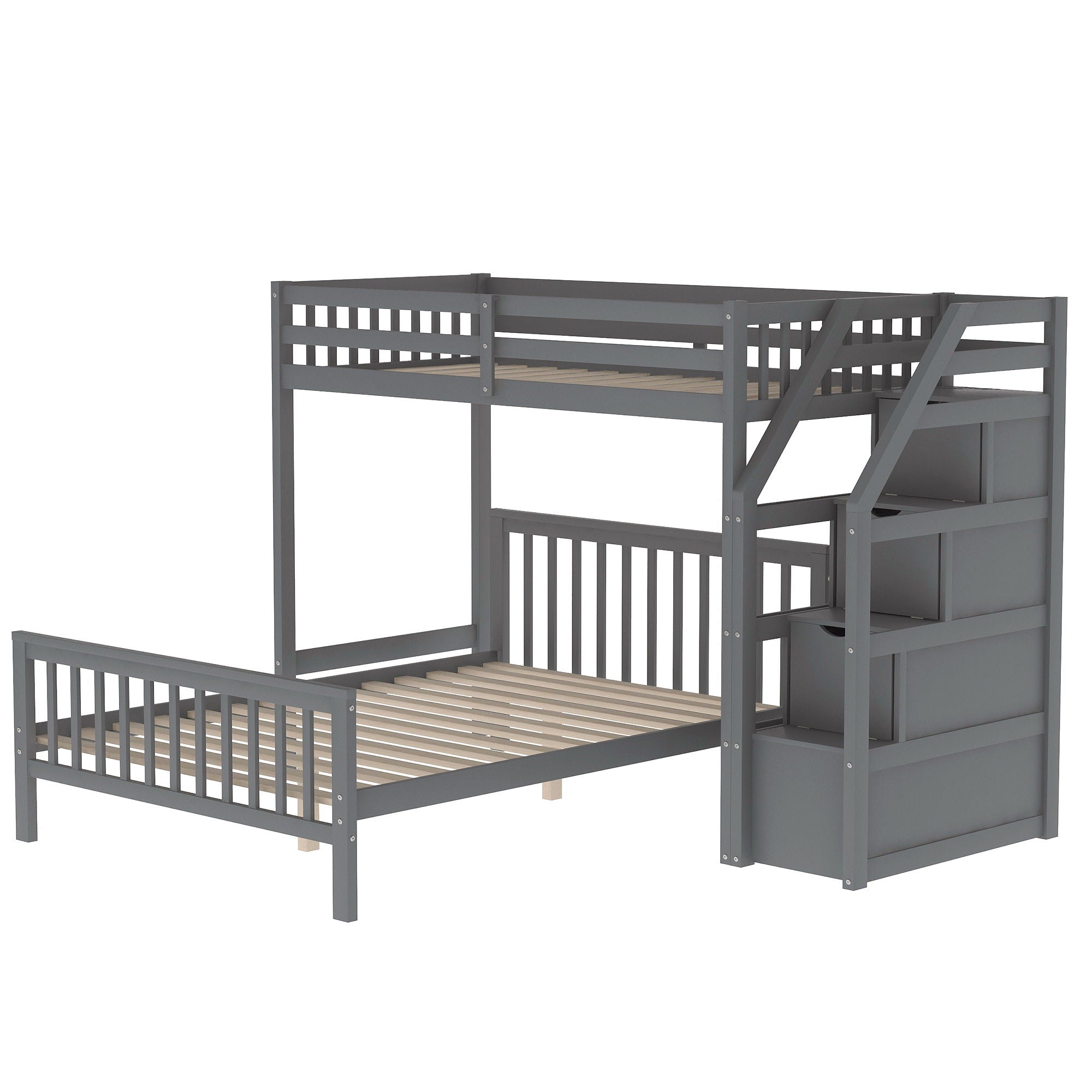 Loft Bed With Staircase And Storage