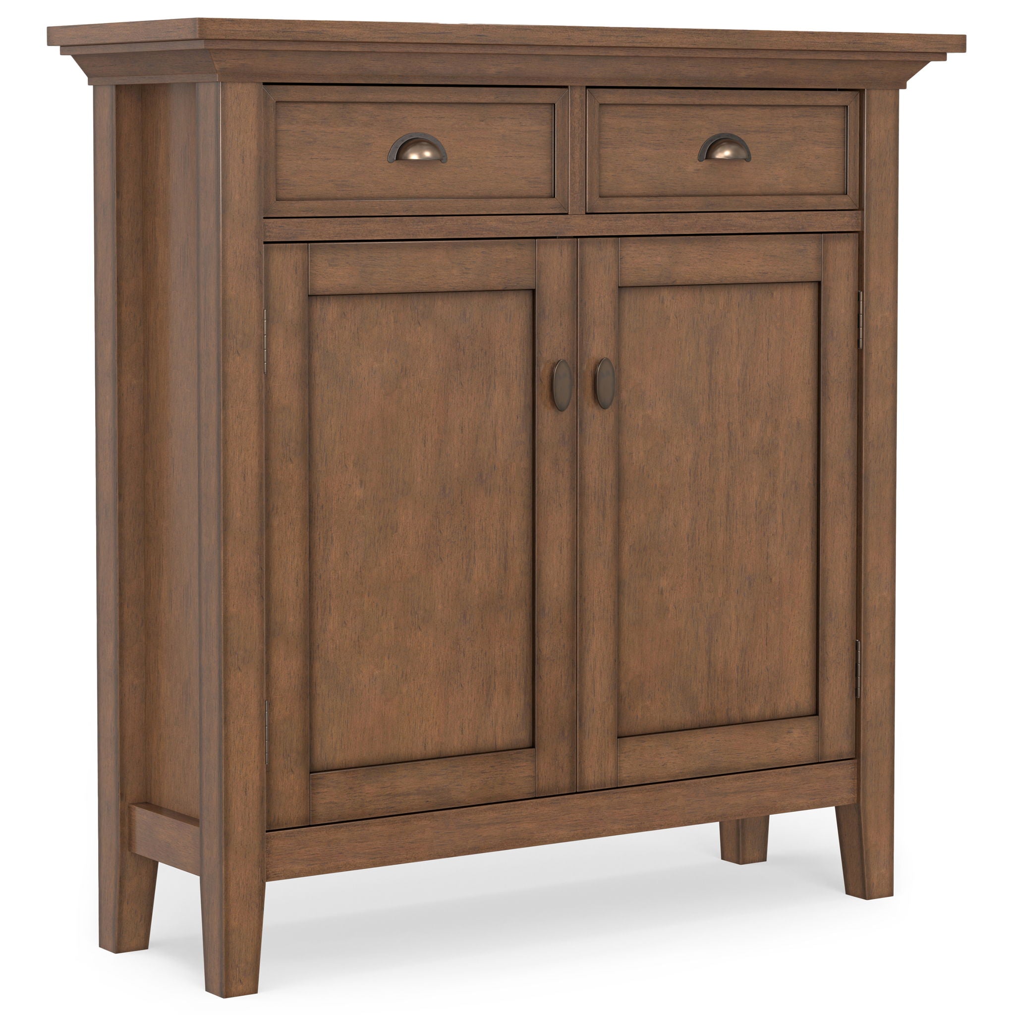 Redmond - Entryway Cabinet With Adjustable Shelves And Drawers - Brown