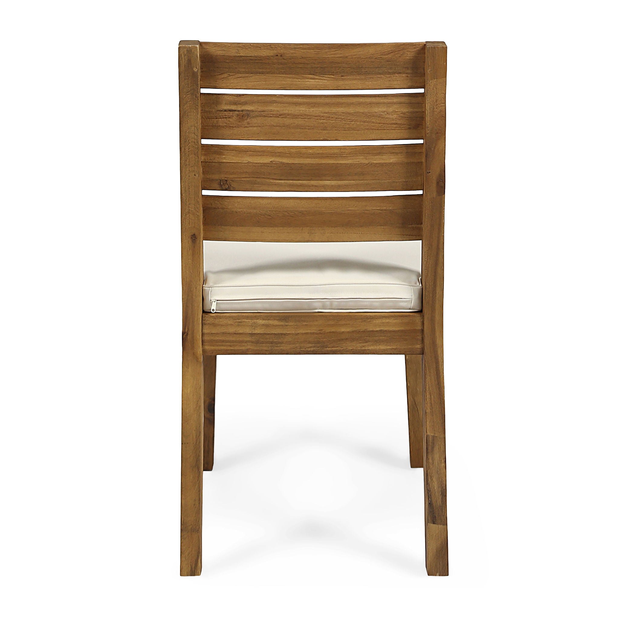 Outdoor Armless Dining Chair With Cushions