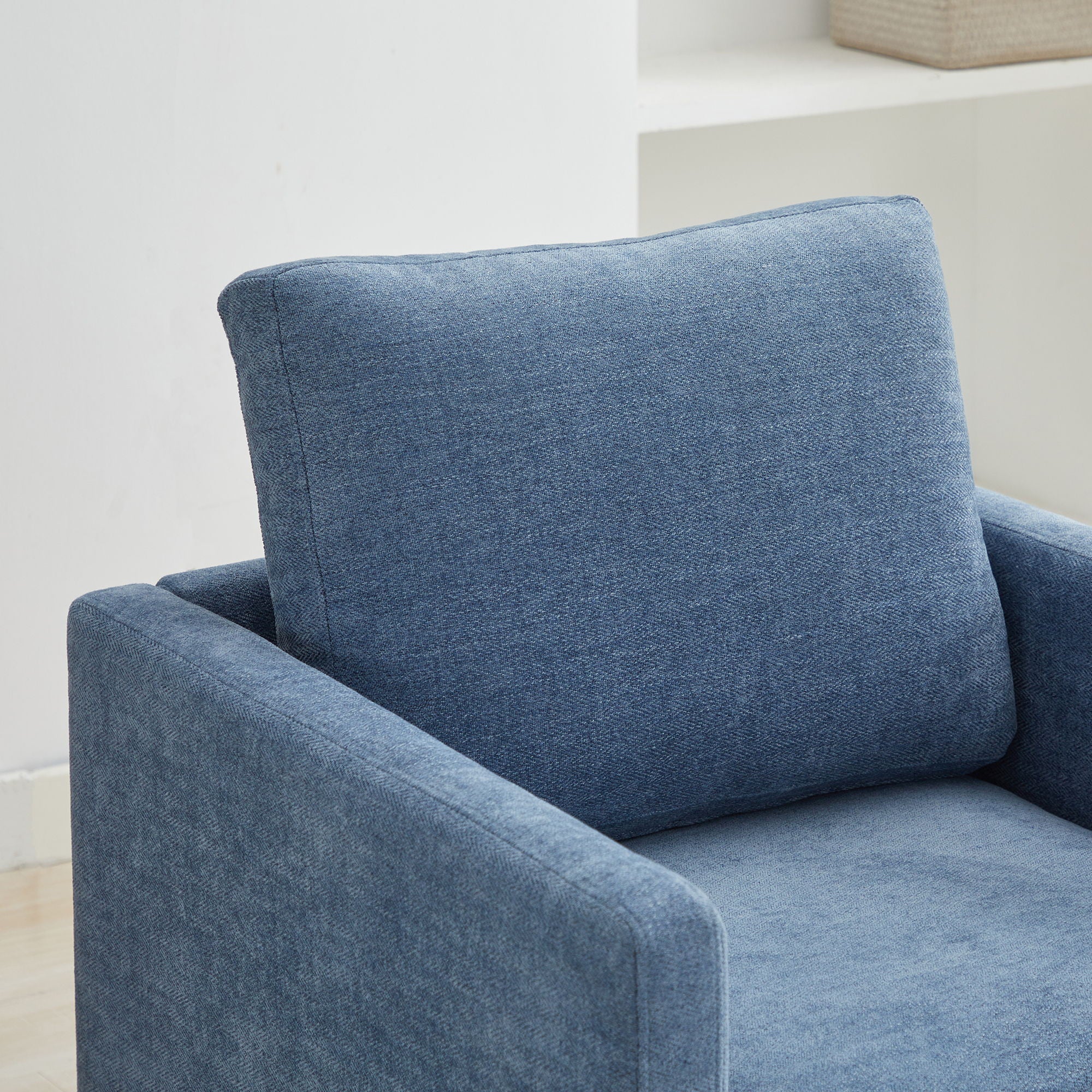 Square Upholstered Swivel Accent Chair