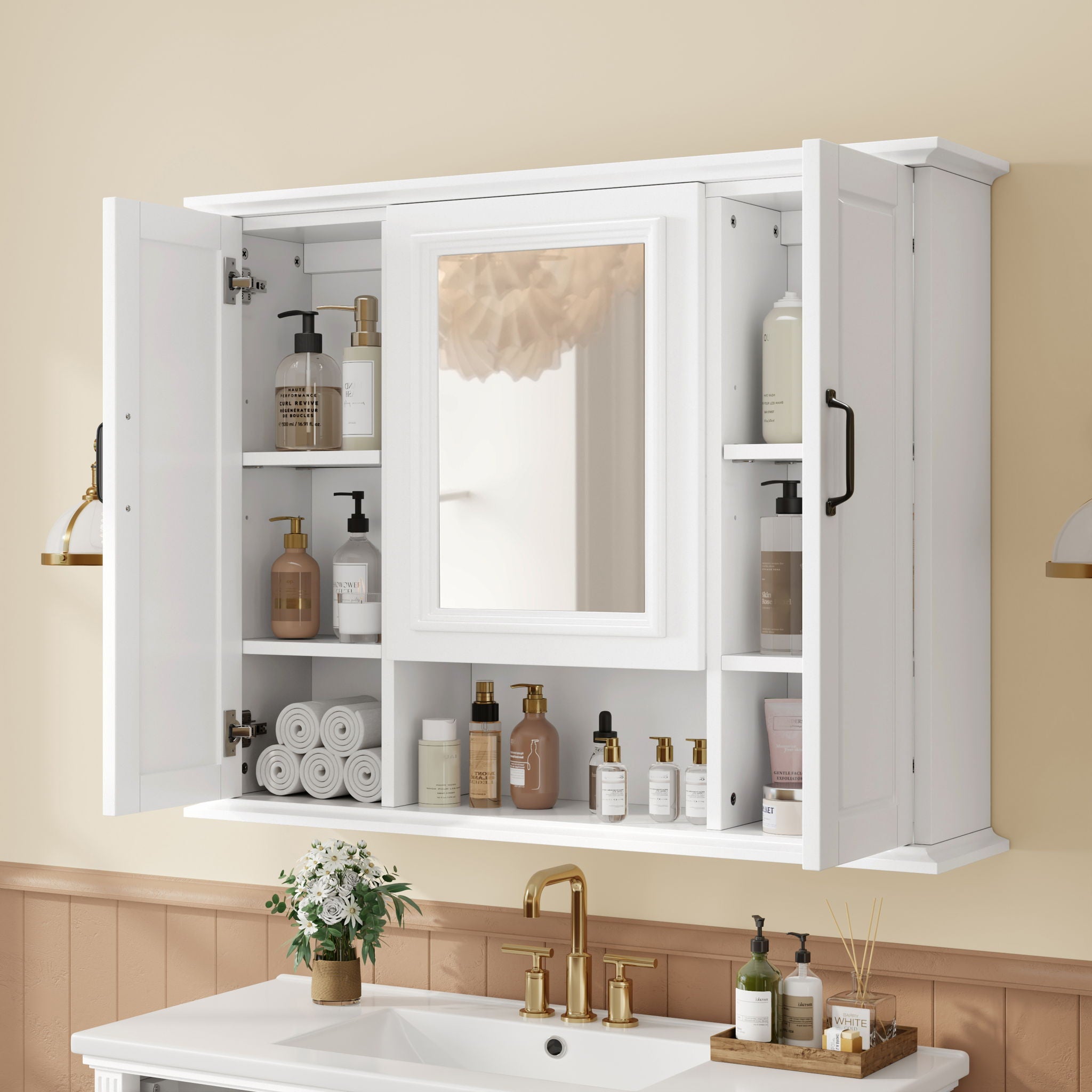 Modern Wall Mounted Medicine Cabinet With Mirror