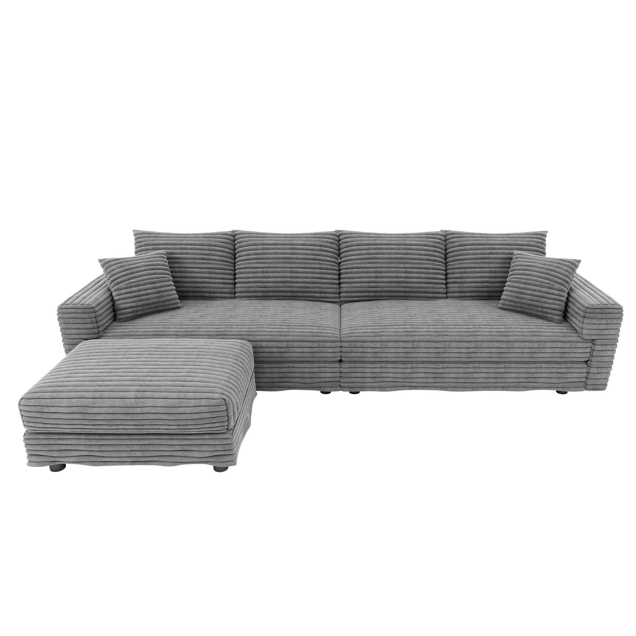 Modern Comfy Upholstered Sofa Cloud Couch & Deep Seat Couches