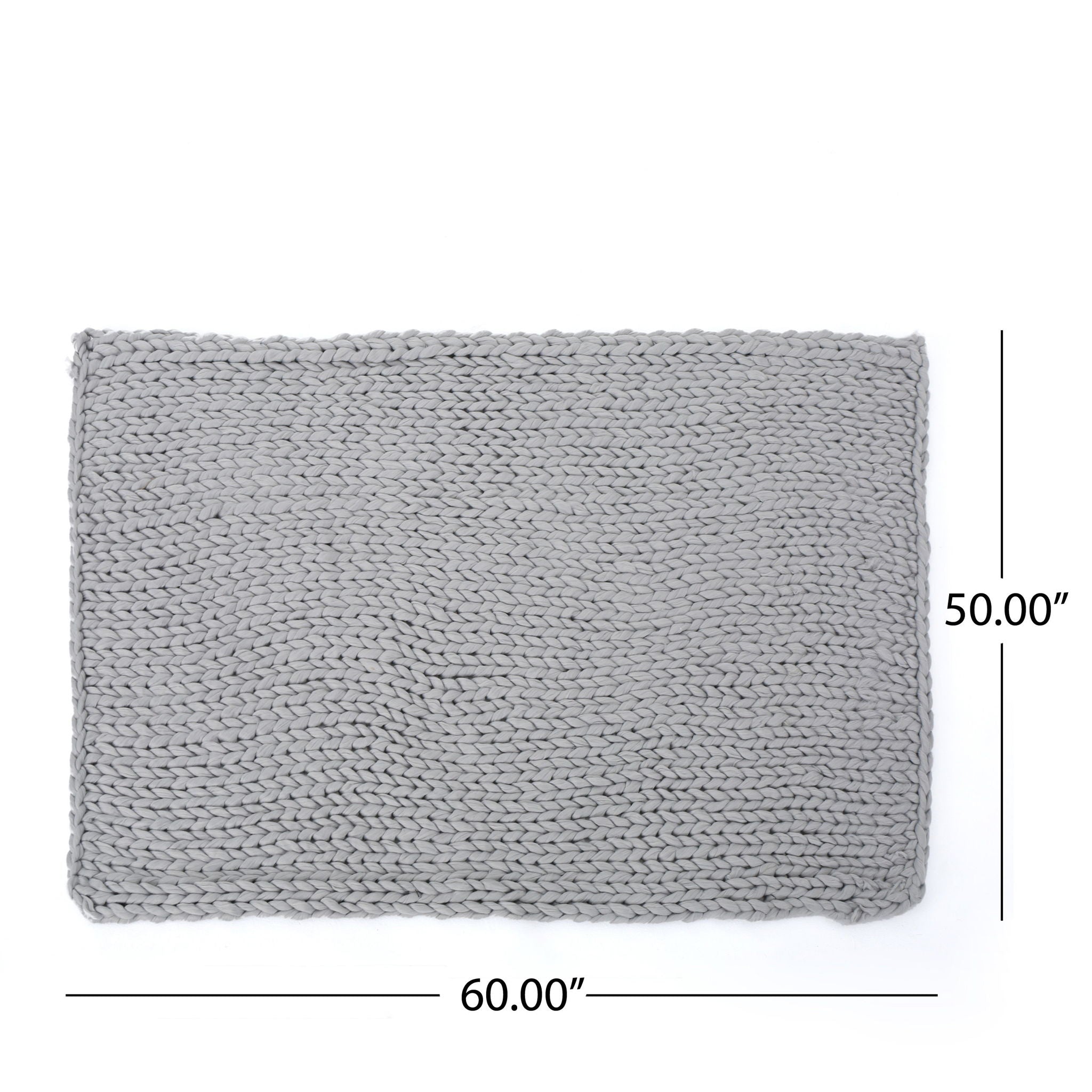 Cozy Knitted Acrylic Throw Blanket With Double Sided Design