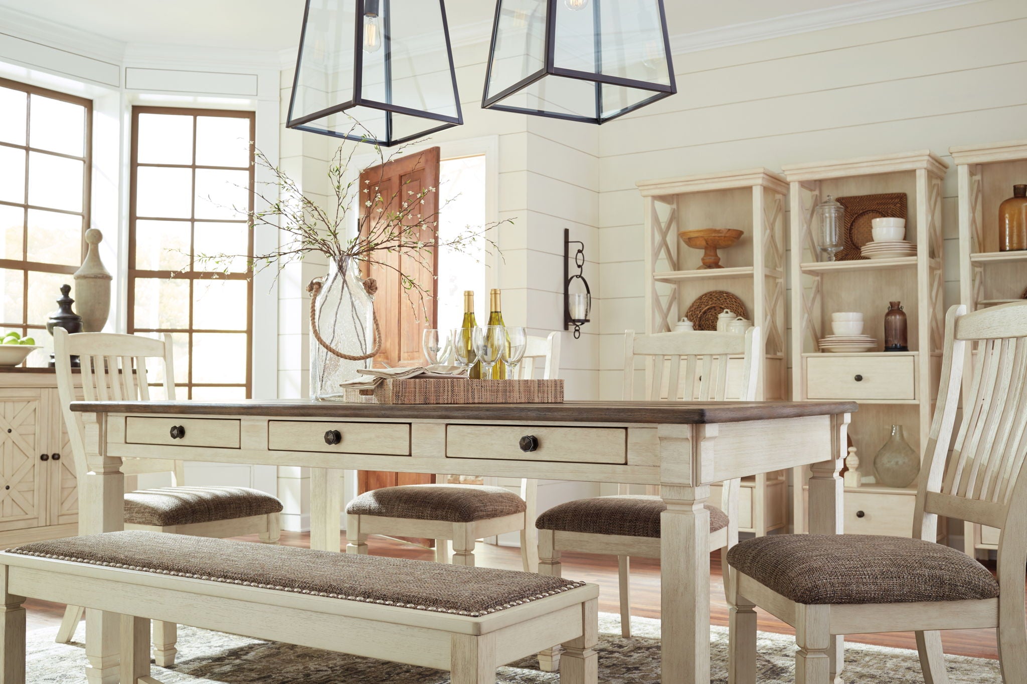 Bolanburg - Rectangular Dining Room Table - Beige