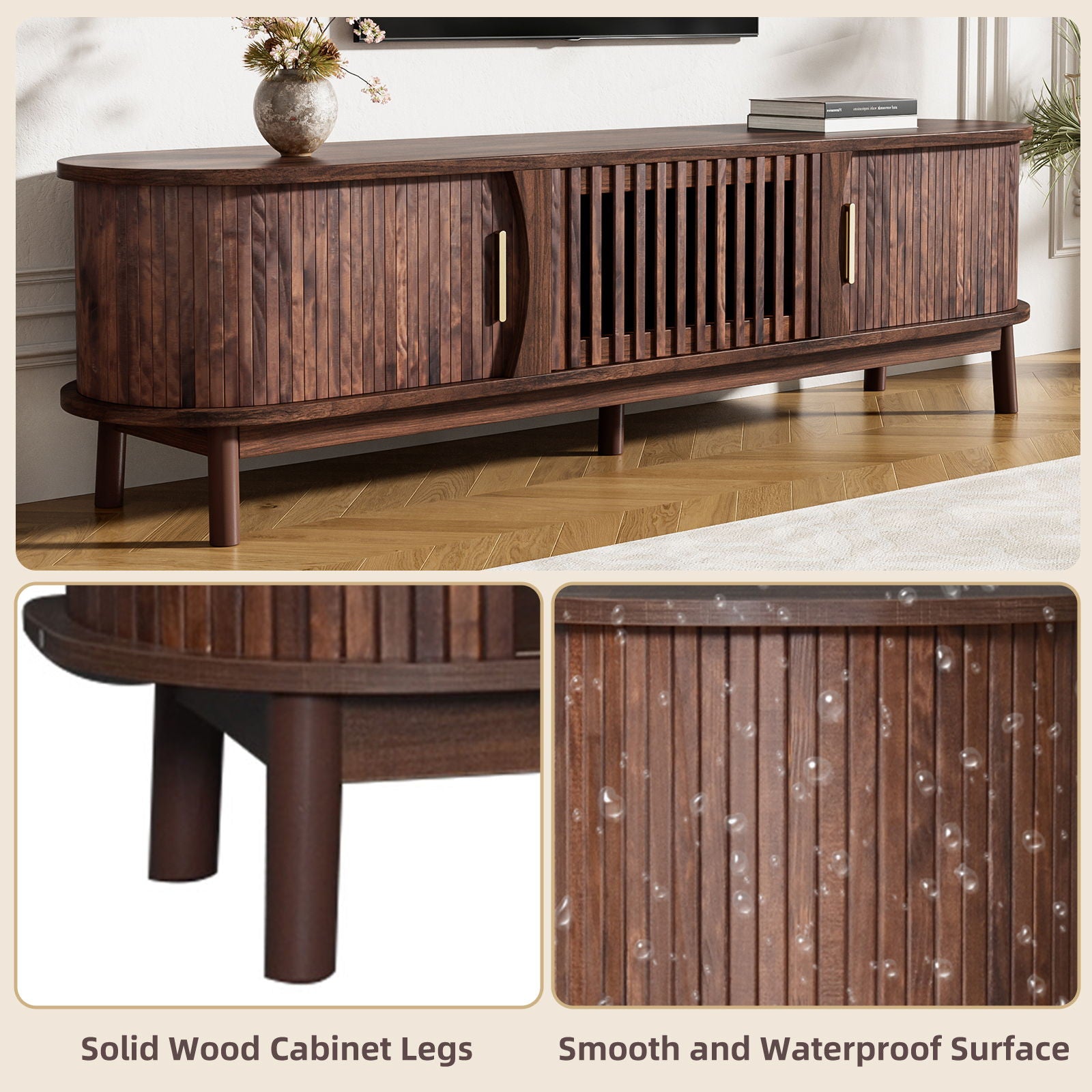 TV Stand, Entertainment Center With Storage