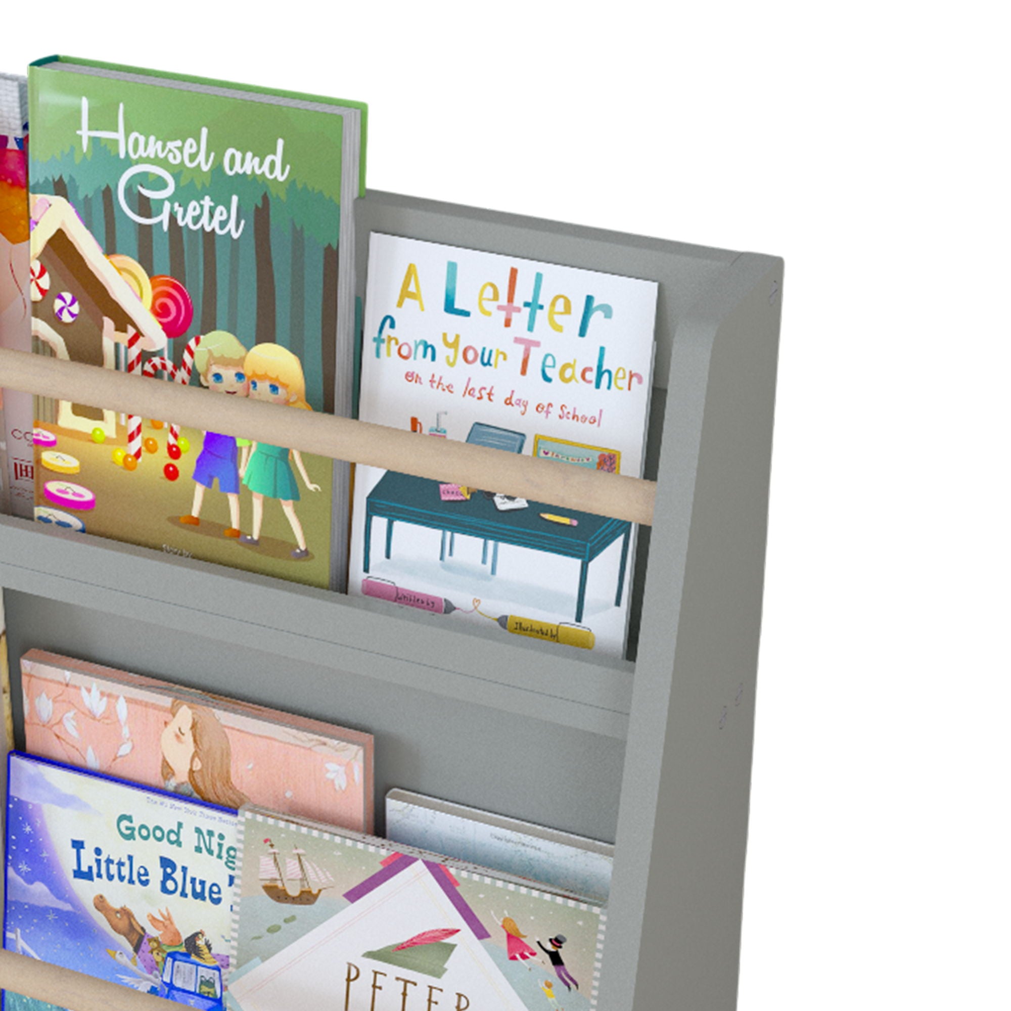 3 Tier Book Shelf, Compact Storage For Bedrooms