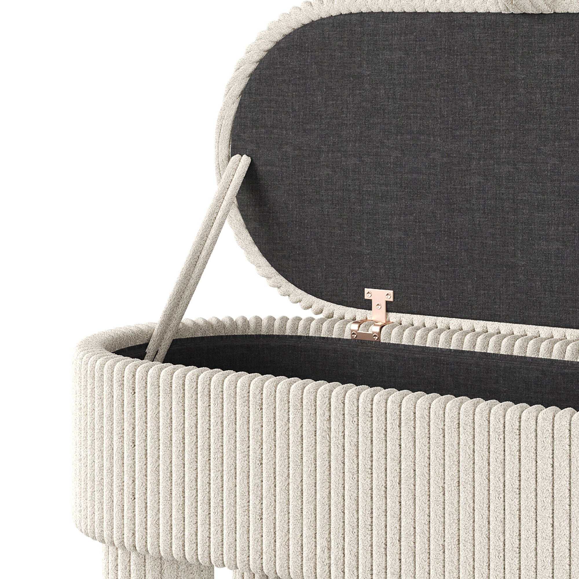 Storage Ottoman Upholstered Bench With Lift Top Storage For Bedroom