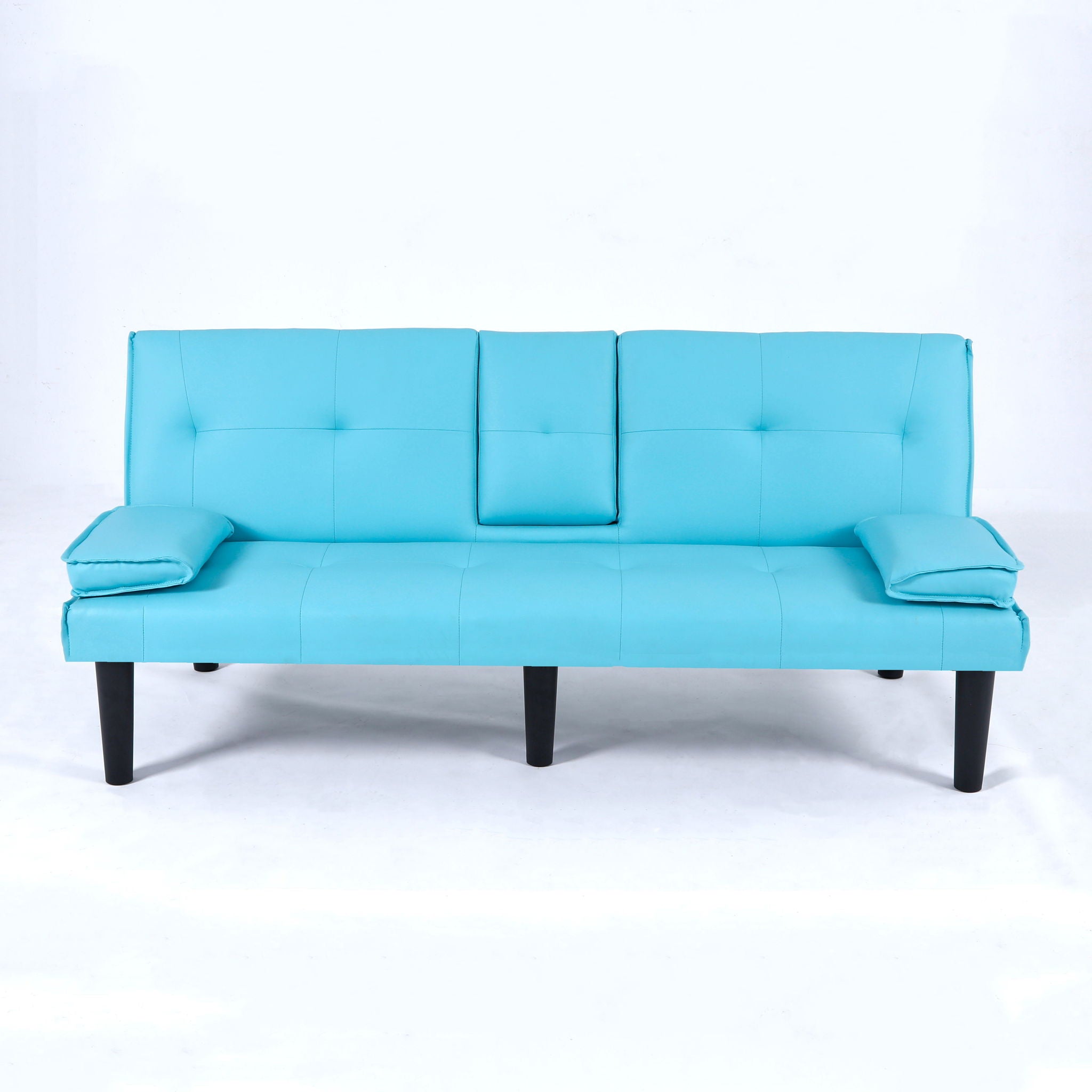 Sofa Bed With Foldable Design And Cup Holder