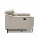 Divani Casa Eden - Modern Grey Leather Armchair