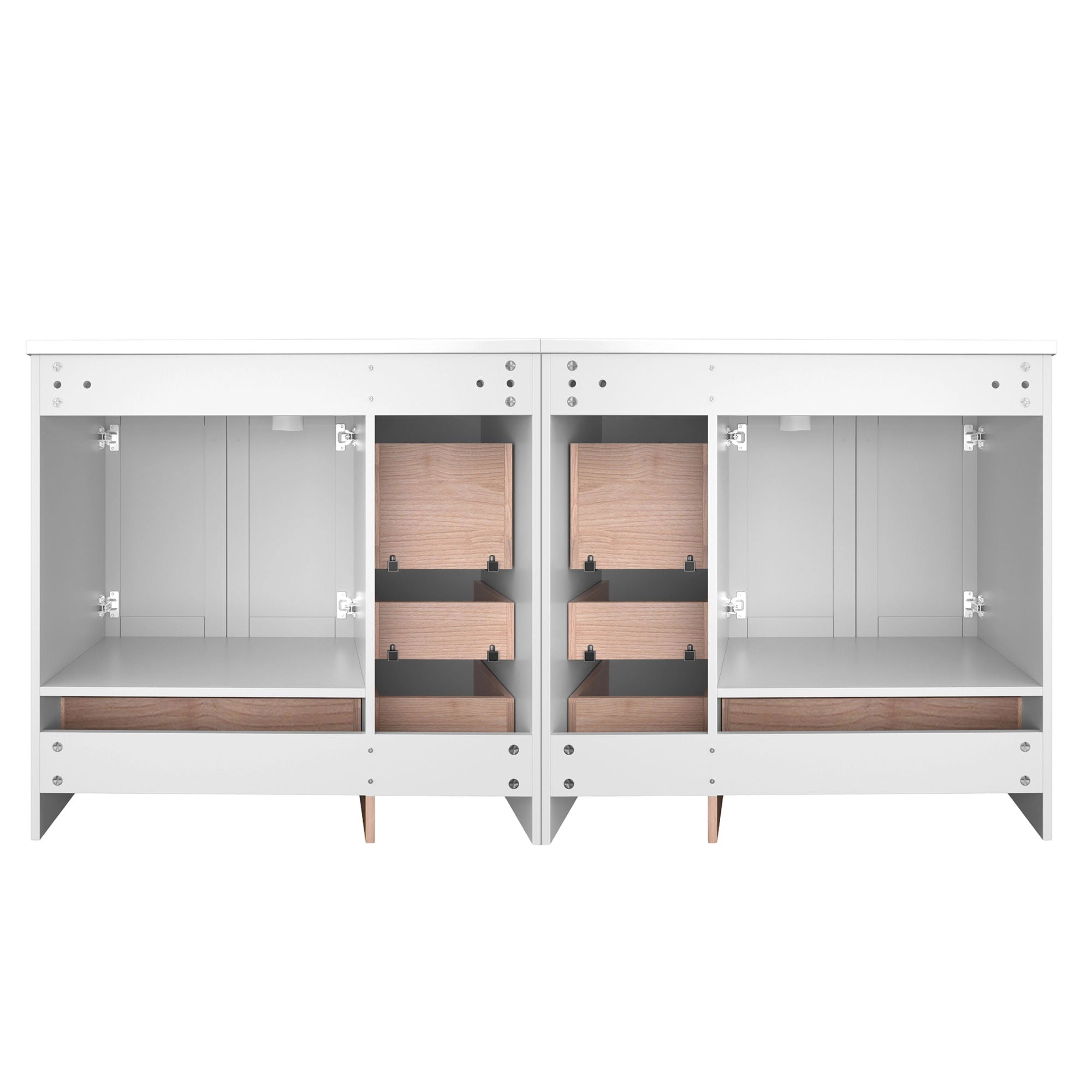 Shaker Free Standing Bathroom Vanity Cabinet & Sink, Soft Close Drawers, Soft Close Doors
