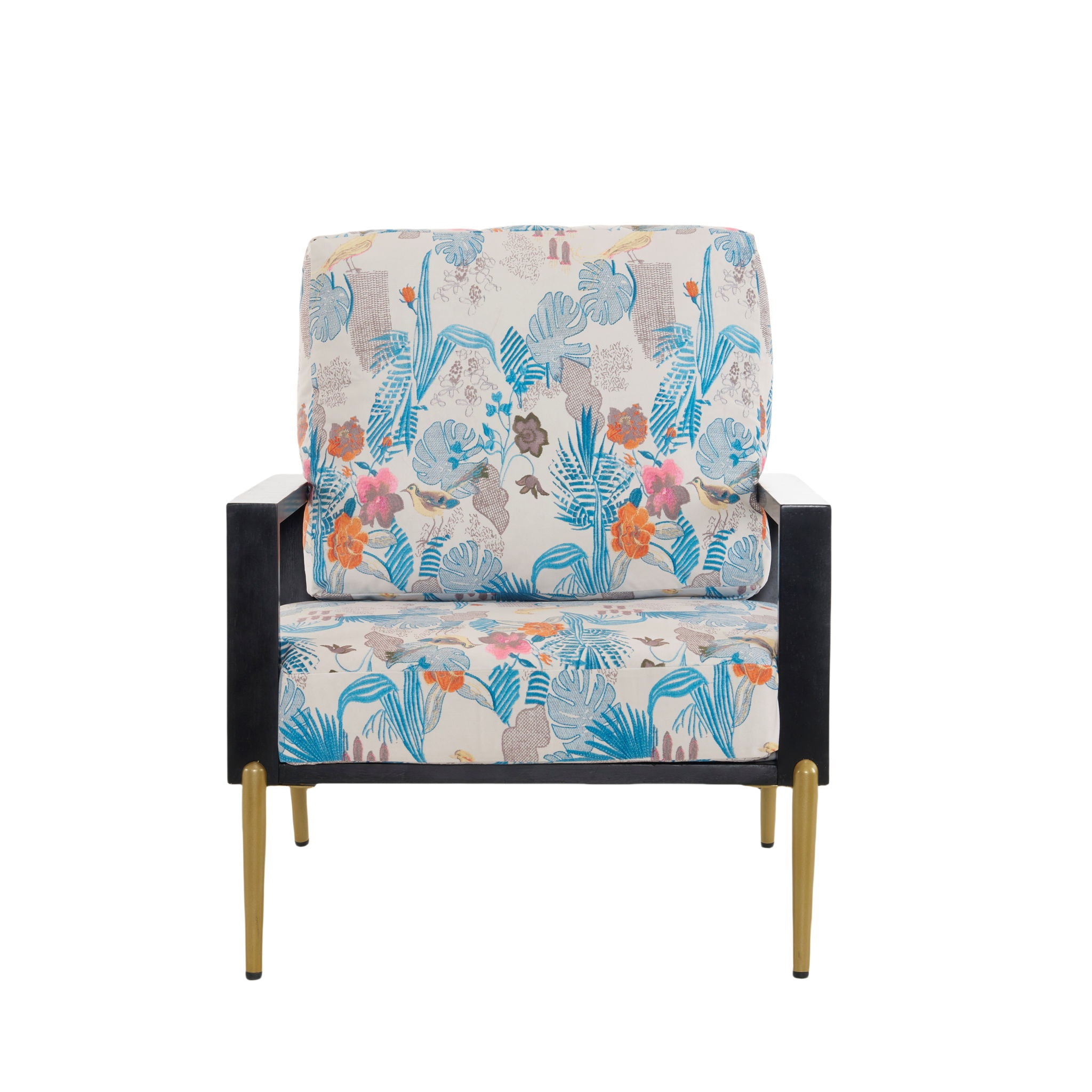 Modern Armchair With Solid Wood Frame