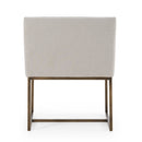 Modrest Elijah - Modern Grey & Copper Antique Brass Dining Chair