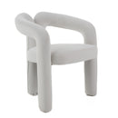 Modrest Ellen - Glam White Velvet Dining Chair