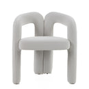 Modrest Ellen - Glam White Velvet Dining Chair