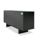 Modrest Elmira - Glam Black Ash + Gradient Stainless Steel Buffet