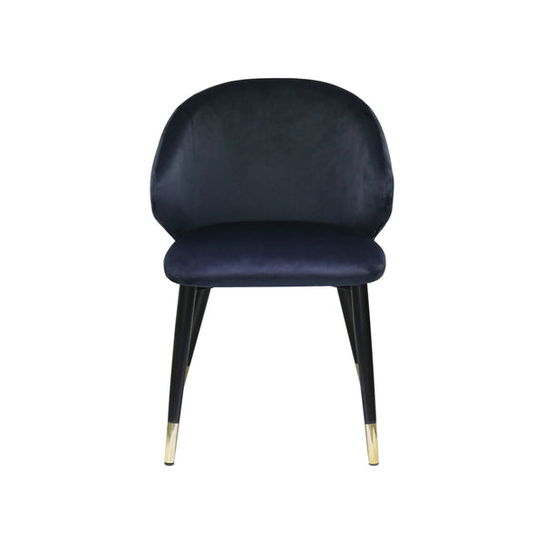 Modrest Elon - Modern Blue Velvet Dining Chair (Set of 2)