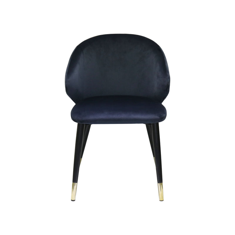 Modrest Elon - Modern Blue Velvet Dining Chair (Set of 2)