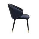 Modrest Elon - Modern Blue Velvet Dining Chair (Set of 2)