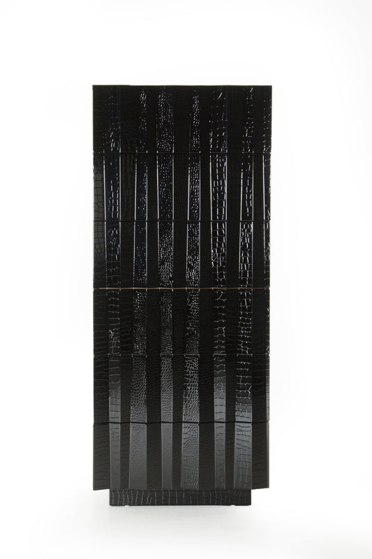 A&X Emphasis Black Crocodile Chest