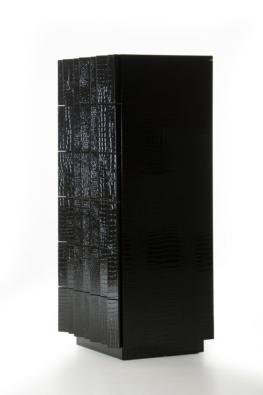 A&X Emphasis Black Crocodile Chest