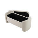 Modrest Erin - Modern Cream Fabric Storage Ottoman Bench