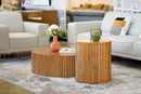 Modrest Espana - Modern Walnut Round Coffee Table