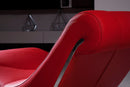 Essen Modern Red Leather Leisure Lounge Chaise
