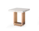 Modrest Kingsley Modern Marble & Rosegold End Table