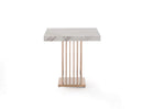 Modrest Kingsley Modern Marble & Rosegold End Table