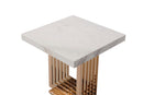 Modrest Kingsley Modern Marble & Rosegold End Table