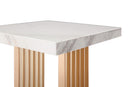 Modrest Kingsley Modern Marble & Rosegold End Table