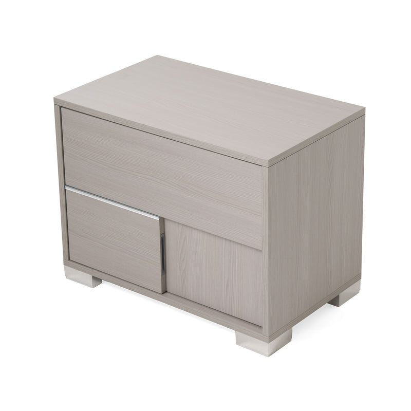 Modrest Ethan Italian Modern Grey Nightstand