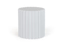 Modrest Evadale - Modern White Concrete End Table