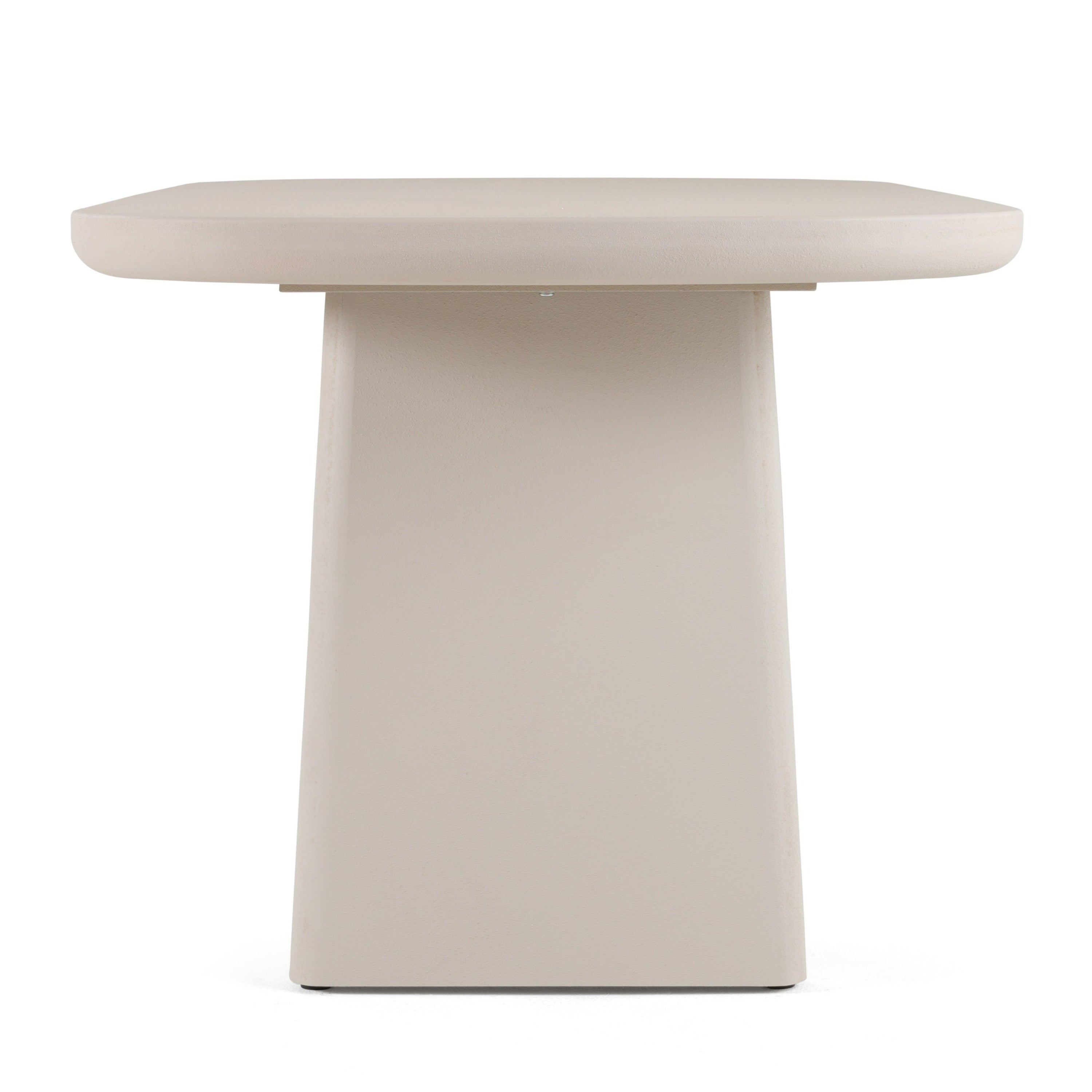Modrest Evermore - Modern Grey Faux Cement Oval Dining Table